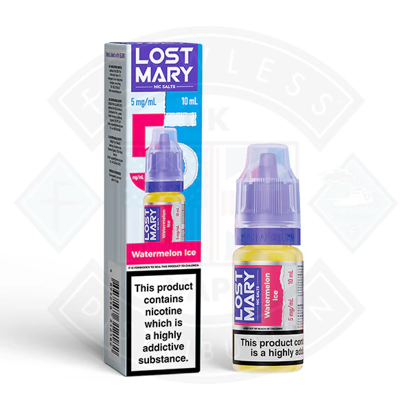 LOST MARY Watermelon Ice Nic Salts E-Liquid 10ml - Image 3