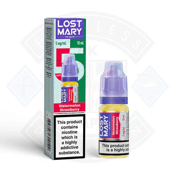 LOST MARY Watermelon Strawberry Nic Salts E-Liquid 10ml - Image 3