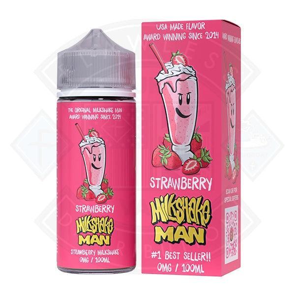 Milkshake Man - Strawberry 0mg 100ml Shortfill