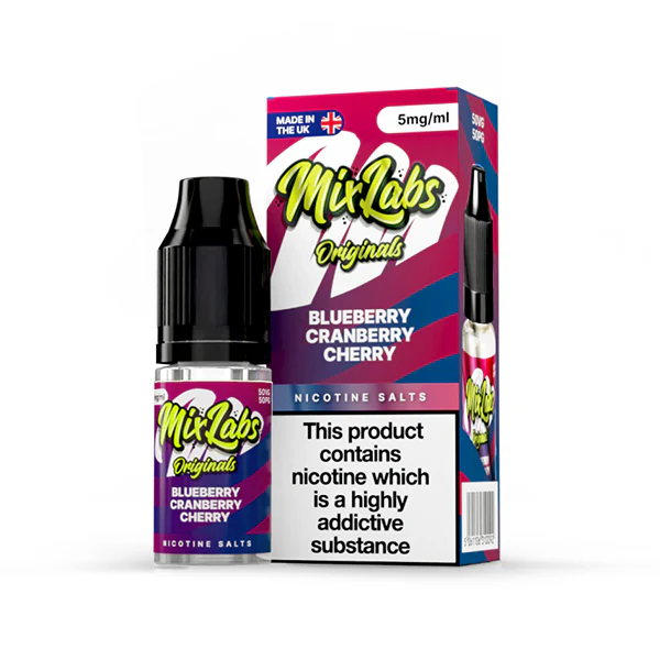Mix Labs Salts 10ml Blueberry Cranberry Cherry - Image 3