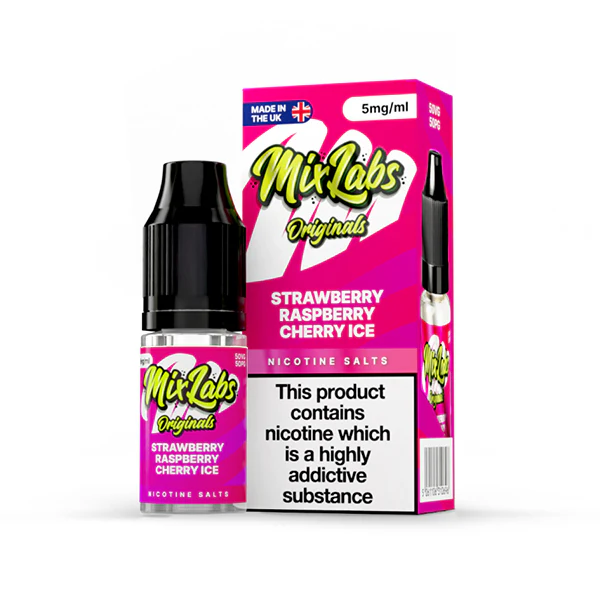 Mix Labs Salts 10ml Strawberry Raspberry Cherry Ice - Image 3
