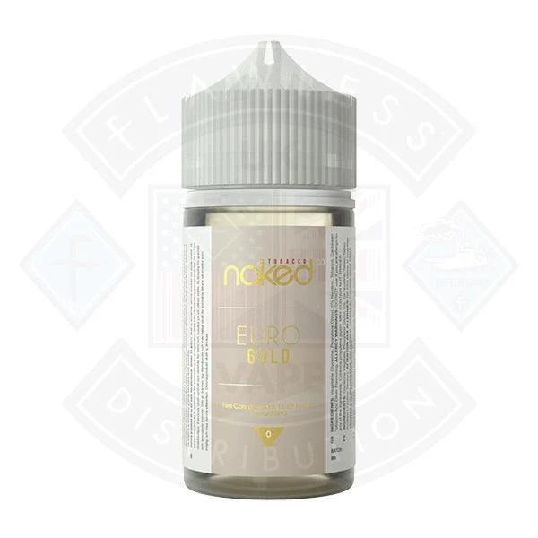 Naked - Euro Gold 0mg 50ml Shortfills