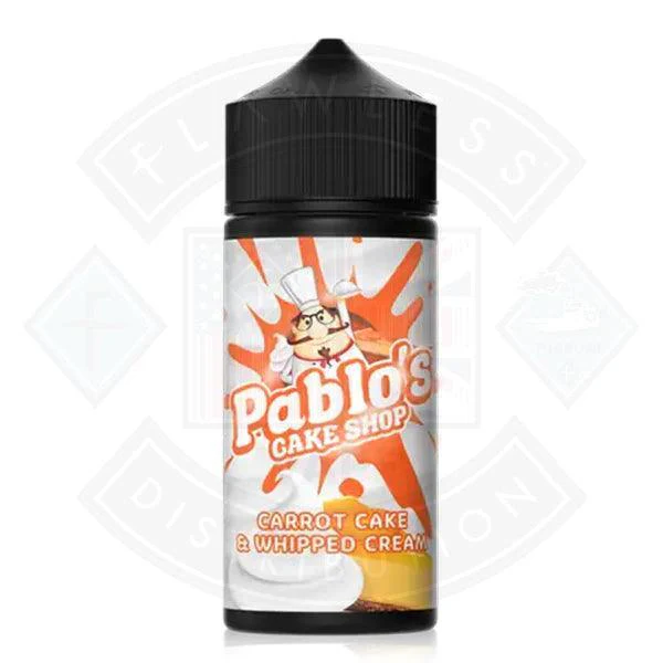 Pablo's Cake Shop - Carrot Cake & Whipped Cream 100ml Shortfill