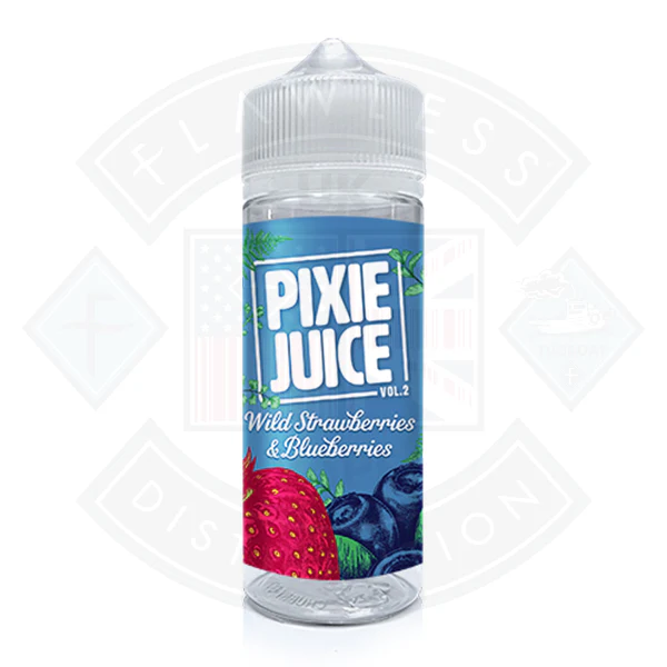 Pixie Juice Vol 2 - Wild Strawberry & Blueberries 0mg 100ml Shortfill