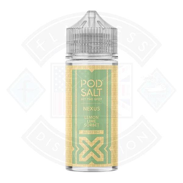Pod Salt Nexus Lemon Lime Sorbet 0mg 100ml E-liquid
