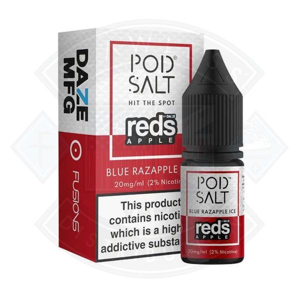 Pod Salt Reds Apple Blue Razapple Fusion Series 10ml E-Liquid