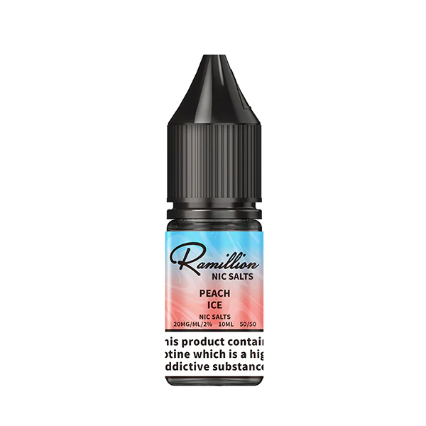 Ramillion 10ml  Nic Salt Peach Ice - Image 2