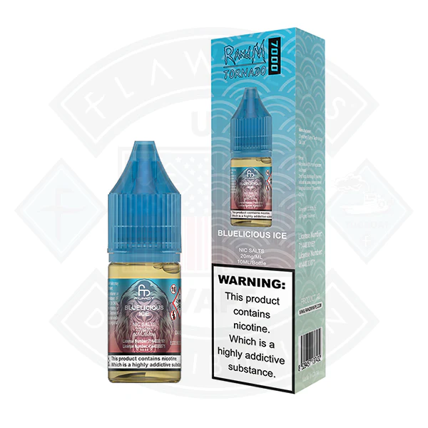 RandM 7000 Nic Salt 10ml - Bluelicious Ice - Image 2