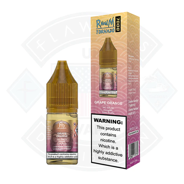 RandM 7000 Nic Salt 10ml - Grape Orange - Image 2
