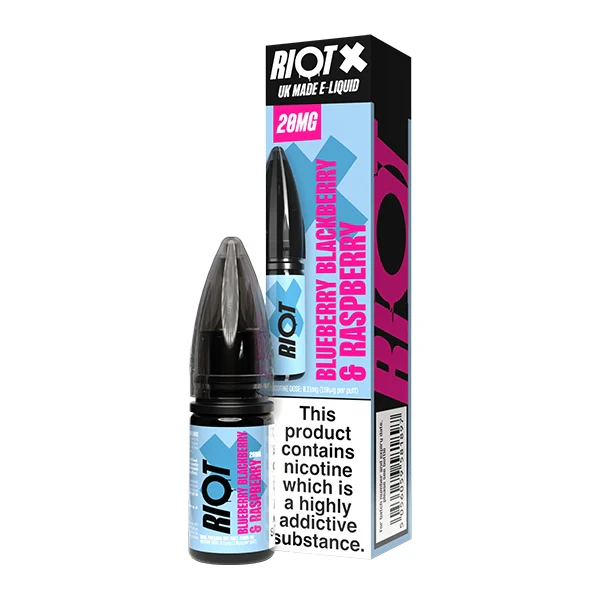 Riot X Salt 10ml Blueberry Blackberry & Raspberry - Image 2
