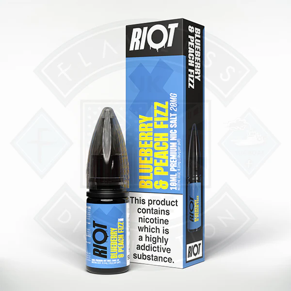 Riot X Salt 10ml Blueberry Peach Fizz - Image 2