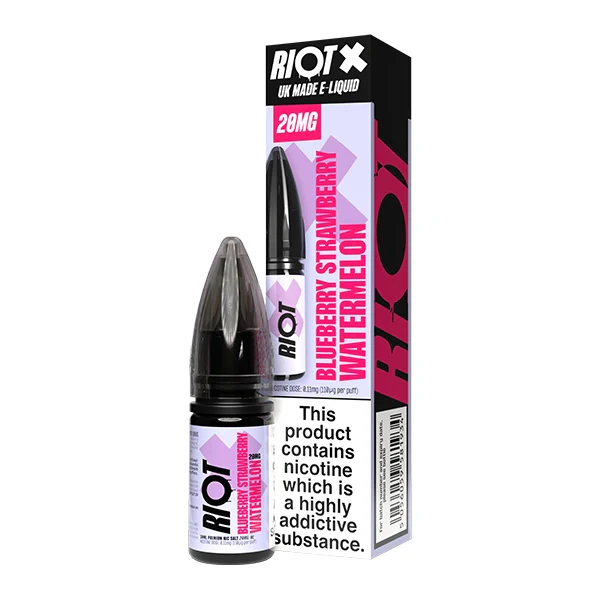 Riot X Salt 10ml Blueberry Strawberry Watermelon - Image 2