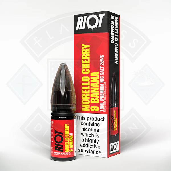 Riot X Salt 10ml Morello Cherry & Banana - Image 2