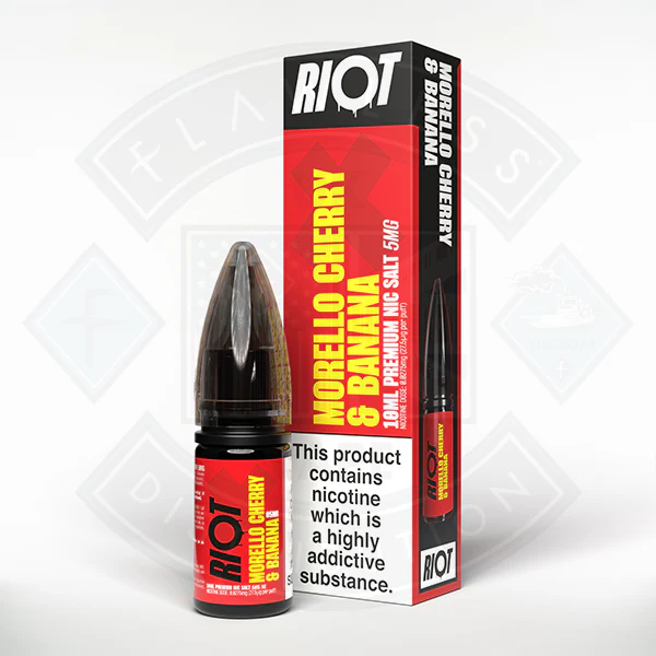 Riot X Salt 10ml Morello Cherry & Banana - Image 3