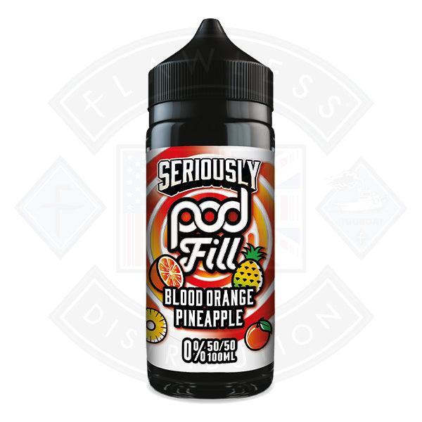 Seriously Pod Fill - Blood Orange Pineapple 0mg 100ml E-liquid