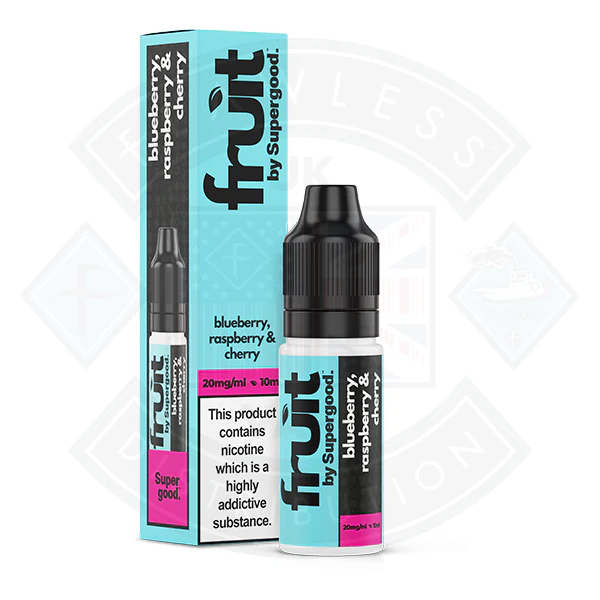 Supergood Fruit Nic Salt 10ml Blueberry Raspberry Cherry - Image 4
