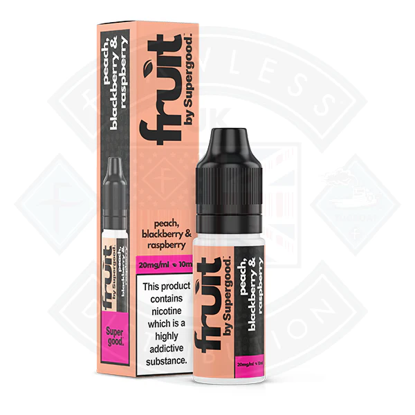 Supergood Fruit Nic Salt 10ml Peach Blackberry & Raspberry - Image 3