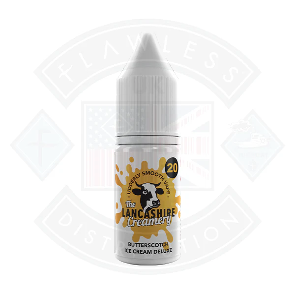 The Lancashire Creamery Salt 10ml Butterscotch Ice Cream Deluxe - Image 2