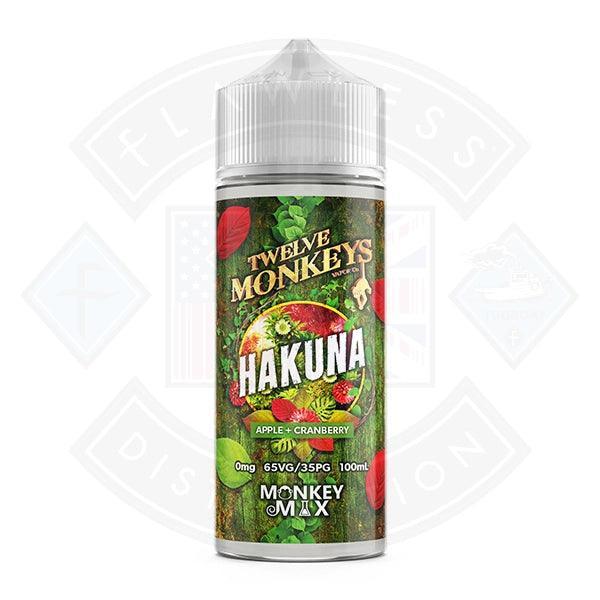 Twelve Monkeys Hakuna 0mg 100ml Shortfill
