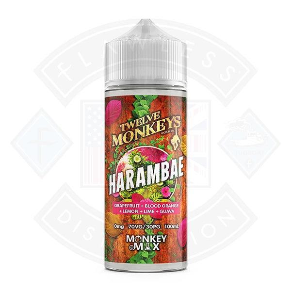 Twelve Monkeys Harambae 0mg 100ml Shortfill