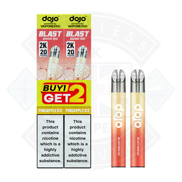 Vaporesso DOJO BLAST 2000 GO TRANSPARENT KIT Bundle (20mg) - Image 10