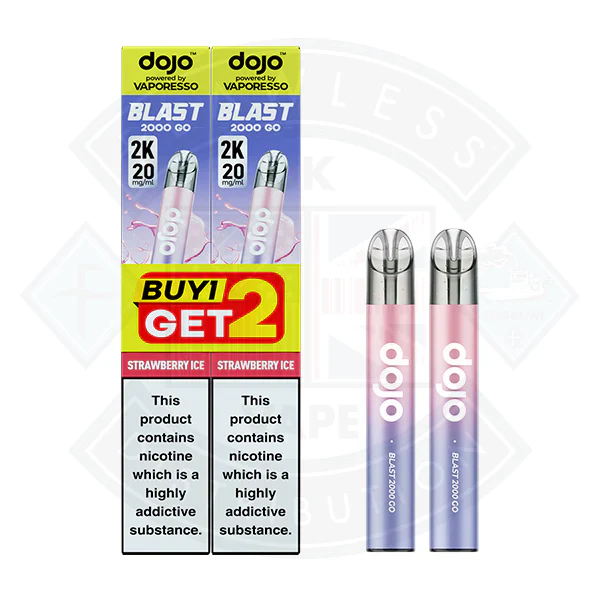 Vaporesso DOJO BLAST 2000 GO TRANSPARENT KIT Bundle (20mg) - Image 11