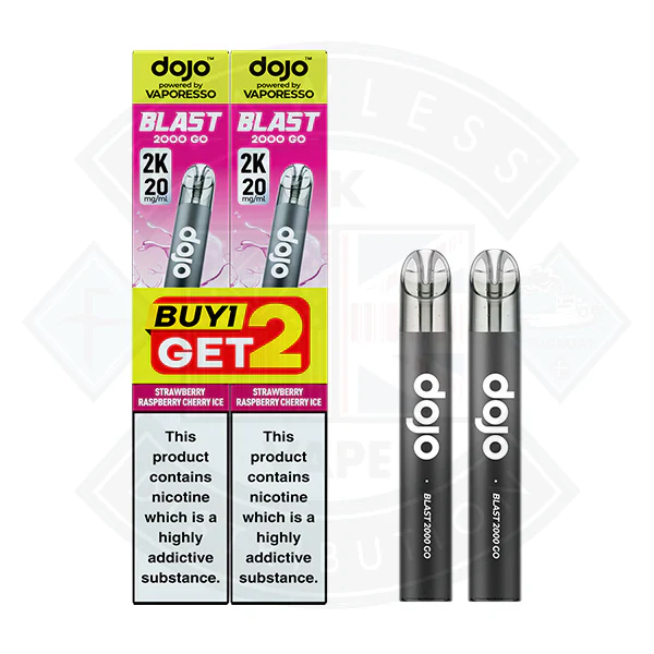 Vaporesso DOJO BLAST 2000 GO TRANSPARENT KIT Bundle (20mg) - Image 2