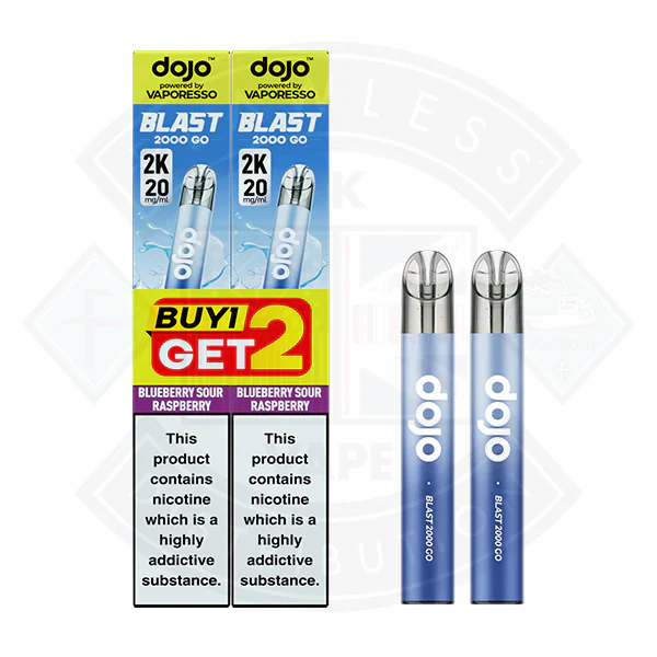 Vaporesso DOJO BLAST 2000 GO TRANSPARENT KIT Bundle (20mg) - Image 6