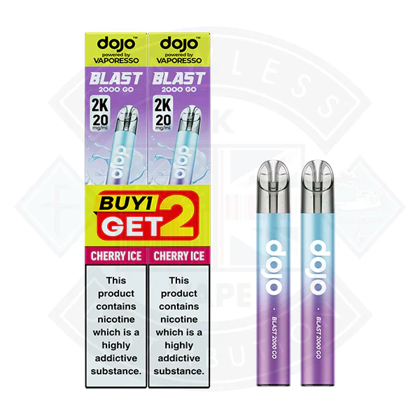 Vaporesso DOJO BLAST 2000 GO TRANSPARENT KIT Bundle (20mg) - Image 7