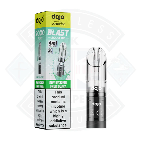 Vaporesso  DOJO BLAST 2000 GO Transparent POD (20mg) - Image 10