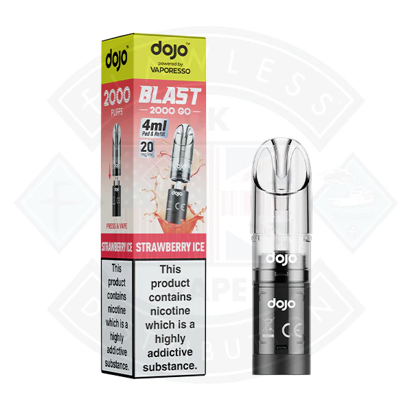 Vaporesso  DOJO BLAST 2000 GO Transparent POD (20mg) - Image 13