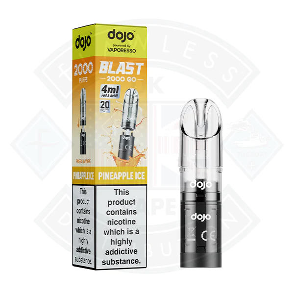 Vaporesso  DOJO BLAST 2000 GO Transparent POD (20mg) - Image 2