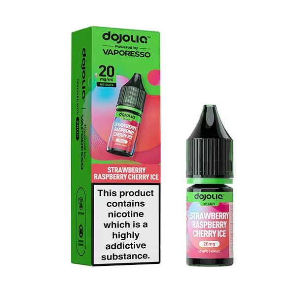 Vaporesso DojoLIQ Nic Salt 10ml Strawberry Raspberry Cherry Ice - Image 2