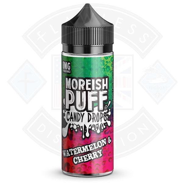 Moreish Puff Candy Drops Watermelon & Cherry 0mg 100ml Shortfill E-liquid