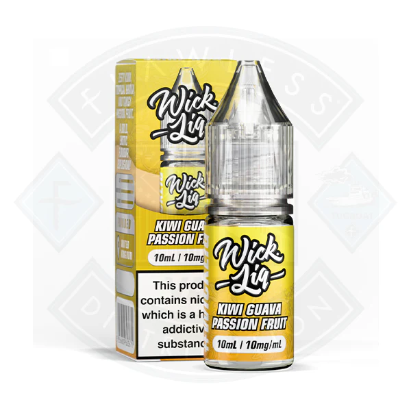 Wick Liquor Kiwi Guava Passionfruit Nic Salt E-Liquid 10ml - Image 2