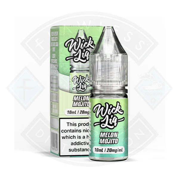 Wick Liquor Melon Mojito Nic Salt E-Liquid 10ml - Image 3