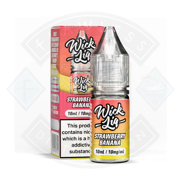 Wick Liquor Strawberry Banana Nic Salt E-Liquid 10ml - Image 2