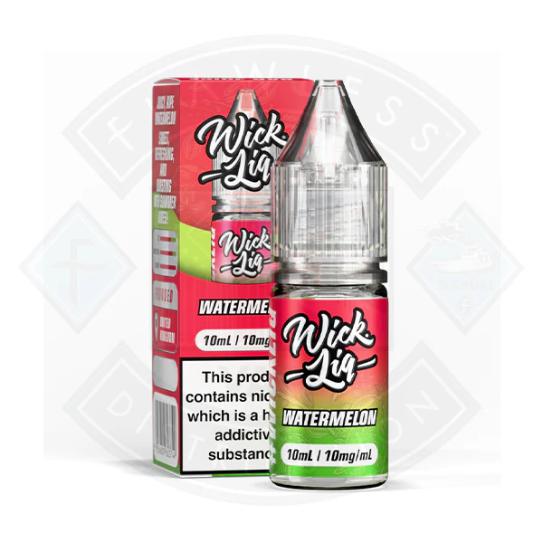 Wick Liquor Watermelon Nic Salt E-Liquid 10ml - Image 2