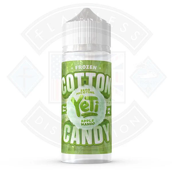 Yeti Cotton Candy Frozen Apple Mango 0mg 100ml Shortfill