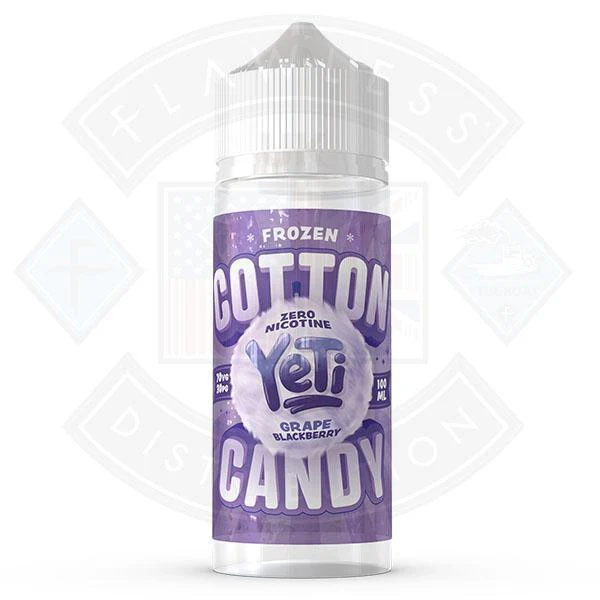 Yeti Cotton Candy Frozen Grape Blackberry 0mg 100ml Shortfill