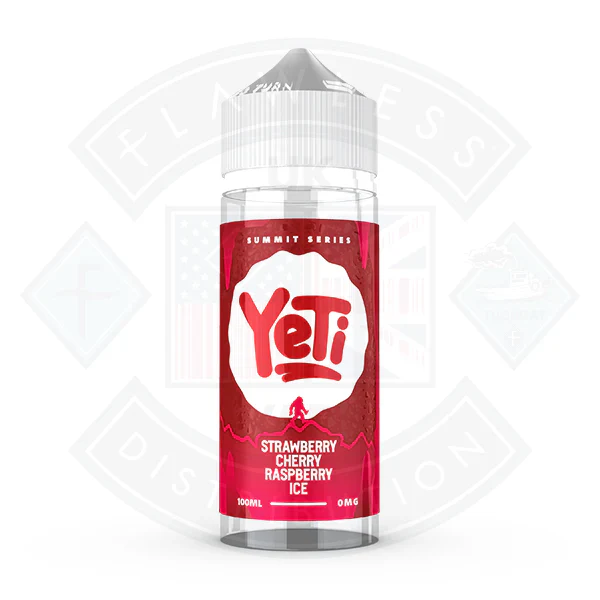 Yeti Summit Series - Strawberry Cherry Raspberry Ice 0mg 100ml Shortfill