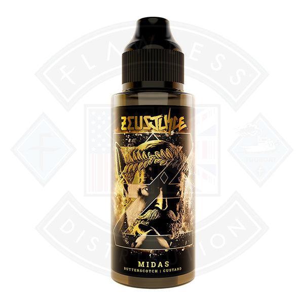 Zeus Juice Midas 100ml 0mg shortfill e-liquid